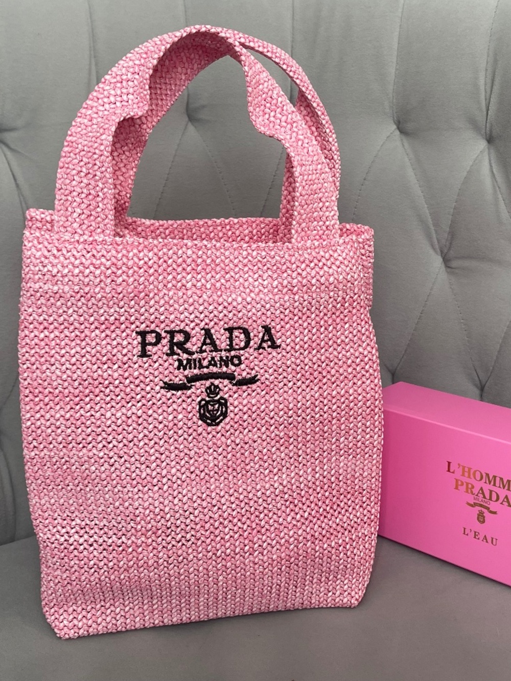 Prada tote GWP small beauty gift.
